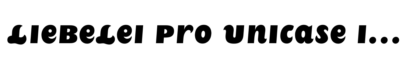 Liebelei Pro Unicase Italic Bold
